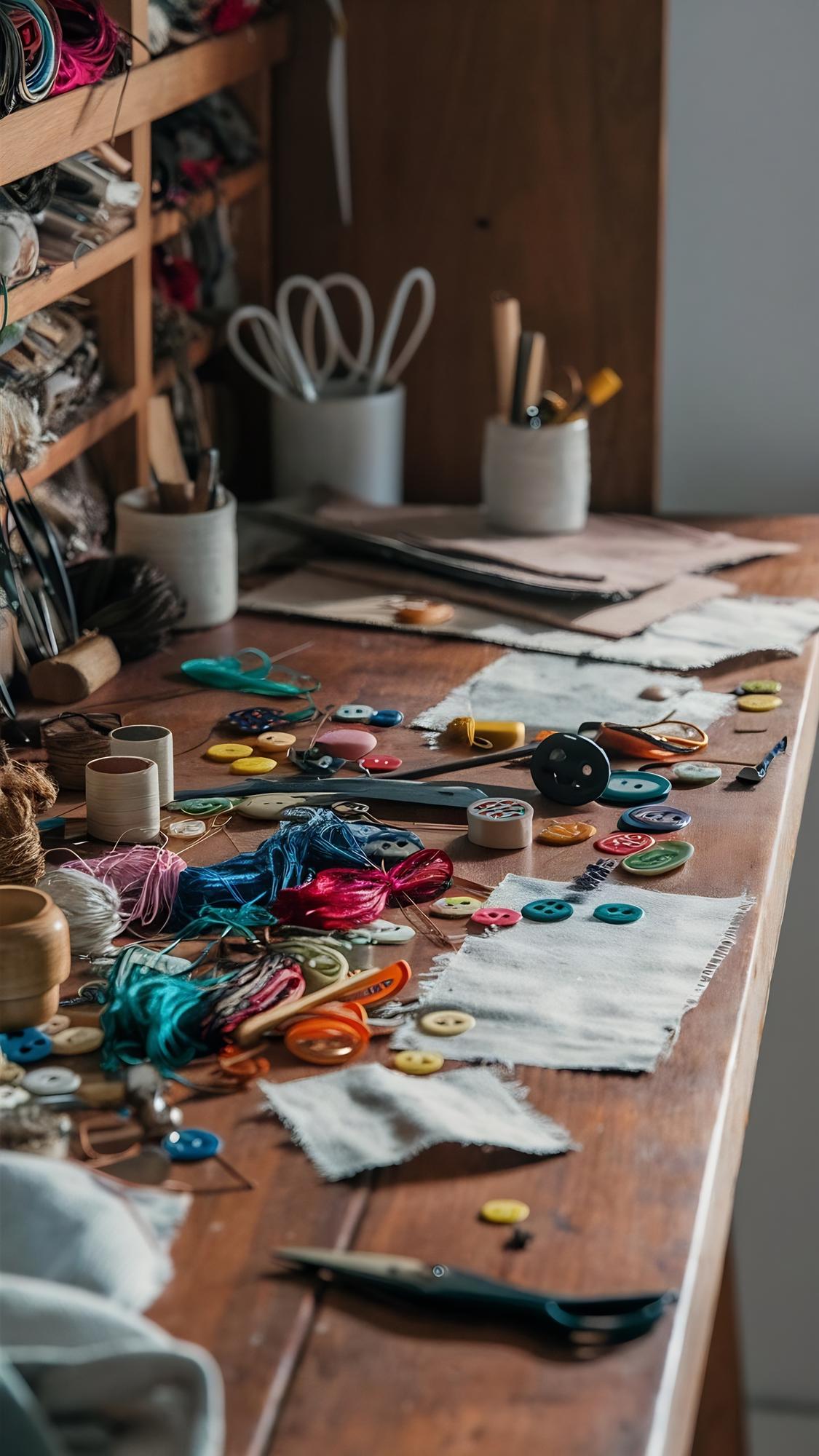 Laboratorio con tavoli e set di fili organizzati